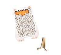 TAIZhiChen Puzzles en bois pour adultes, décoration de salle de jeux familiale, objets de collection, puzzle en forme d'animaux, créatif pour anniversaire, Chaton Cube