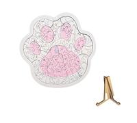 TAIZhiChen Puzzles en bois pour adultes, décoration de salle de jeux familiale, objets de collection, puzzle en forme d'animaux, créatif pour anniversaire, Patte de Chat