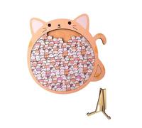 TAIZhiChen Puzzles en bois pour adultes, décoration de salle de jeux familiale, objets de collection, puzzle en forme d'animaux, créatif pour anniversaire, Chat à Grande Gueule