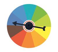 TAIZhiChen Roulette Murale avec Plateau Rotatif pour Les Prix. Roulettes Faciles à Utiliser et Réutilisables pour Les événements Promotionnels et Les Rassembleme, Style B