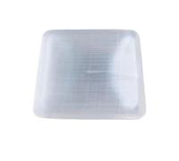 TAIZhiChen Sélénite Plaque de Chargement Récipient de Nettoyage Support pour Cristaux Ornement Décoratif En Gypse Naturel Poli Adapté pour Le Salon La Ch, 10 cm x 10 cm