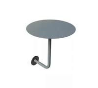 TAIZhiChen Table Murale Ronde Suspendu, Diamètre 40 Cm, Hauteur 45 Cm, Gris | Industriel, Table Basse Murale, épuré, pour Balcon