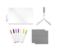 TAIZhiChen Tableau LED avec Support pour Enfants, Lumineux et créatif, avec 7 feutres colorés, idéal pour Dessiner au Bureau ou pour la Saint-Valentin, 30cmx20cm