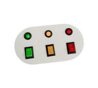 TAIZhiChen Tableau sensoriel avec interrupteurs (rouge, vert, jaune), lampe de contrôle, accessoires pour tableau d'activités, cadeau pour garçons et filles, Style A