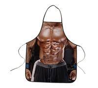 TAIZhiChen Tablier de Cuisine, Tablier Bavette, Réglable, pour Femme et Homme, pour Café, Dessin, Restaurant, Boxeur