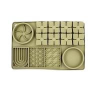 TAIZhiChen Tapis Distributeur de Nourriture pour Chiens et Chats, pour Lécher et Nourrir Les Animaux de Compagnie, pour Apprendre à Détecter Les Odeurs, Vert