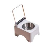 TAIZhiChen Tilted Cat Bowl Bowl Pet Cat Aliments à gasts Coutien Conteneur de collation pour Chiens Chiens Supplies pour Animaux de Compagnie, Bol en Acier Inoxydable