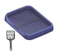 TAIZhiChen Toilettes pour Chiens, Support pour Pipi pour Chiots, Toilettes Amovibles pour Animaux de Compagnie, Entraîneur de Pot Portable, Plateau de Pot D'inté, Bleu