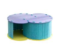 TAIZhiChen Tunnel de Jeu et de Repos pour Chats, avec Tube et Nid en Feutre. Pliable et Peu Encombrant, Il Est Idéal pour Un Usage Quotidien, Bleu