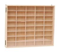 TAIZhiChen Vitrine en bois pour voitures miniatures, étagère de rangement murale peu encombrante pour voitures, jouets et petites poupées.