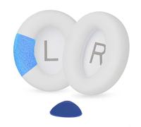 TaiZiChangQin Coussinets de rechange compatibles avec casque Anker Soundcore Space Q45 en cuir protéiné - Isolation sonore - Blanc