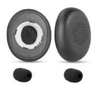 TaiZiChangQin Coussinets de rechange compatibles avec casque stéréo sans fil Jabra Evolve2 65 Flex en cuir protéiné
