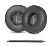 TaiZiChangQin Coussinets de rechange compatibles avec House of Marley Positive Vibration 2 Coussinets d'oreille en cuir protéiné souple en mousse à mémoire de forme Noir