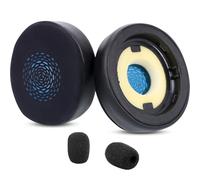 TaiZiChangQin Coussinets de rechange en gel rafraîchissant compatibles avec casque sans fil Jabra Evolve2 75 (ne convient pas aux écouteurs Evolve 75) avec soie glacée et mousse à mémoire de forme