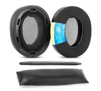TaiZiChangQin Coussinets de rechange en gel rafraîchissant compatibles avec casque Sony WH-H900N MDR-100ABN MDR 100ABN - Coussinets en cuir protéiné et mousse à mémoire de forme - Noir