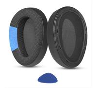 TaiZiChangQin Coussinets de rechange pour casque Hifiman Arya Edition X Edition XS HE1000se HE1000 V2 Jade II (non compatible avec Ananda BT) - Tissu en maille - Noir