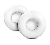 TaiZiChangQin Coussinets d'oreille blancs en mousse à mémoire de rechange compatibles avec le casque supra-auriculaire sans fil Sudio Regent II (coussinets en cuir protéiné)