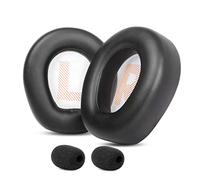 TaiZiChangQin Coussinets d'oreille de rechange en mousse à mémoire de forme compatibles avec casque de jeu JBL Quantum 200 300 Q200 Q300 (cuir protéiné)