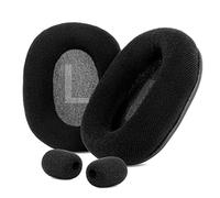 TaiZiChangQin Coussinets d'oreille de rechange en mousse à mémoire de forme compatibles avec le casque Creative Sound Blaster Tactic 3D Rage sans fil V2.0 (coussinets en velours noir)