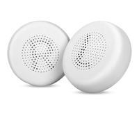 TaiZiChangQin Go Lux Coussinets d'oreille de rechange compatibles avec les casques sans fil JLab Go Lux ANC avec cuir protéiné souple, isolation phonique, mousse à mémoire de forme (blanc)