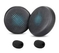 TaiZiChangQin Go Work Coussinets de rechange compatibles avec les casques sans fil JLab Go Work avec cuir protéiné souple, isolation phonique, mousse haute densité, noir