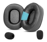 TaiZiChangQin GXT 414 Coussinets de Rechange en Mousse compatibles avec Casque Trust GXT 414 ZAMAK (Coussinets en Cuir protéiné)