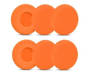 TaiZiChangQin Lot de 6 coussinets de rechange en mousse haute densité compatibles avec casque Koss Porta Pro, KSC11, KSC17, KSC75 - Orange