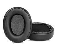 TaiZiChangQin SR50BT Coussinets d'oreille de rechange compatibles avec Audio-Technica ATH-SR50BT SR50 sans fil en cuir protéiné Noir