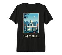 Taj Mahal Inde Architecture Moghol Voyage Art T-Shirt Haut de Gamme