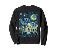 Taj Mahal Inde Nuit étoilée Histoire de l'art Cadeau Sweatshirt