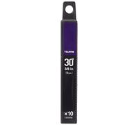 Tajima CB39RB Razar Black Lames de rechange 9 mm 30° coudée, Noir, Set de 10 Pièces