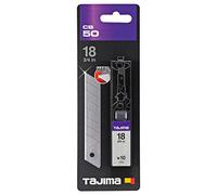 Tajima CB50 Endura Lames de rechange 18 mm, Argent, Set de 10 Pièces
