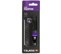 Tajima CB50RB Razar Black Lames de rechange 18 mm, Noir, Set de 10 Pièces