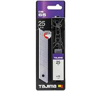 Tajima CB65 Endura Lames de rechange 25 mm, Argent, Set de 10 Pièces