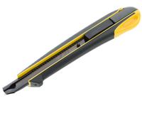 Tajima Cutter 9 mm, Guide de lame extra-dure et lame Razar Black avec bouton, manche 2K, 1 pièce, TAJ-11678