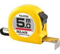 Tajima H6P50MY Hi Lock Mètre à ruban 5 m/16 mm, Jaune