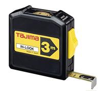Tajima INL30MY In-look Mètre ruban 3 m, Noir/jaune