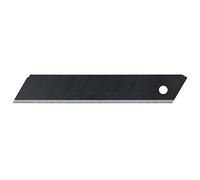 Tajima Lames de rechange pour Cutter (Largeur 18 mm, 50 pièces dans une boîte, Lames Black Blade, adaptées au carton, au cuir, au film, au placo, Lames de rechange) LCB50RB50H
