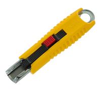 Tajima LC959X Couteau de sécurité pour gaucher et droitier avec système de verrouillage coulissant et poignée automatique