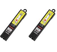 Tajima LCB65RBC Razar Black Lames de rechange 25 mm avec carte, Noir, Set de 10 Pièces (Lot de 2)