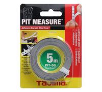 Tajima PIT50 Pit Measure Mètre à ruban 5 m/13 mm adhésif, Blanc