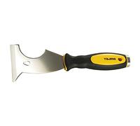 TAJIMA Spatule multifonction l. 75 mm inox.er acier avec extracteur de clous manche bic Quantité:1