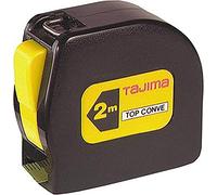 Tajima TOP20MY Top Conve Mètre ruban 2 m, Noir/jaune