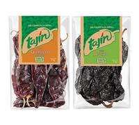 Tajin Authentic Mexican Chilli Bundle Containing 2 types of Whole Dried Chillies - Guajillo 75g, Ancho 75g
