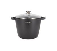 Cheffinger Tajine 28 cm – Aluminium revêtu en marbre, anti-adhésif, poignées soft-touch Noir
