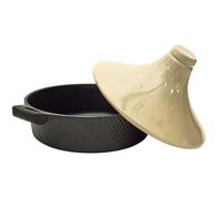 Cook Concept Plat à tajine Cook 28 cm Induction Noir et beige
