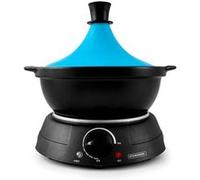 KitchenCook Tajine électrique K-JINE 3L – terre cuite, thermostat réglable, Bleu, 4–6 pers