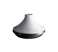 Emile Henry Tajine Delight 32 cm Blanc- Céramique Française Haute Résistance - Tous Feux dont Induction & Four - Plat à Tajine 3 L - Fabriqué en France