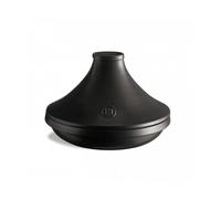 Emile Henry EH7A9567 Tajine en céramique 2L Delight, compatible induction, diam 26 cm, 4 à 6 pers, couleur Blanc/Noir, Ardoise