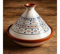 Tajine en terre cuite XL 32 cm - Véritable Pot Ethnique Marocaine/Tunisienne avec Ebook Gratuit 0212242001